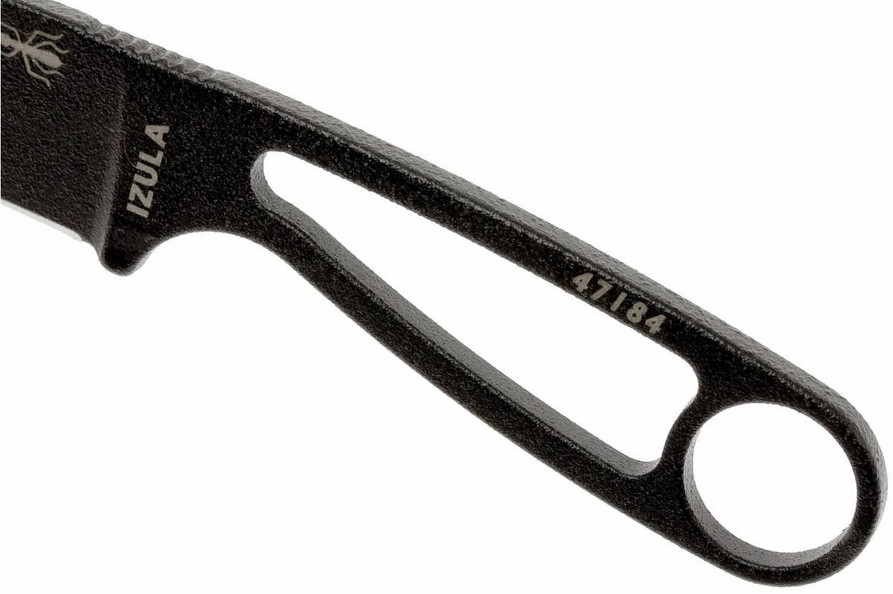 ESEE Izula Black IZULA-B nekmes met zwarte schede   riemclip