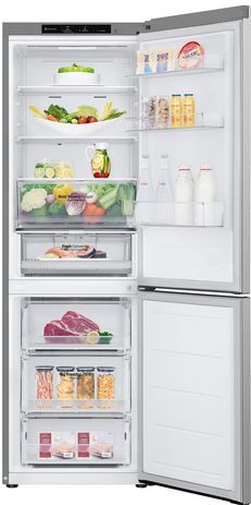 LG GBV3100CPY.APYQEUR - Vrijstaande Koel-vriescombinatie - Zilver - No Frost