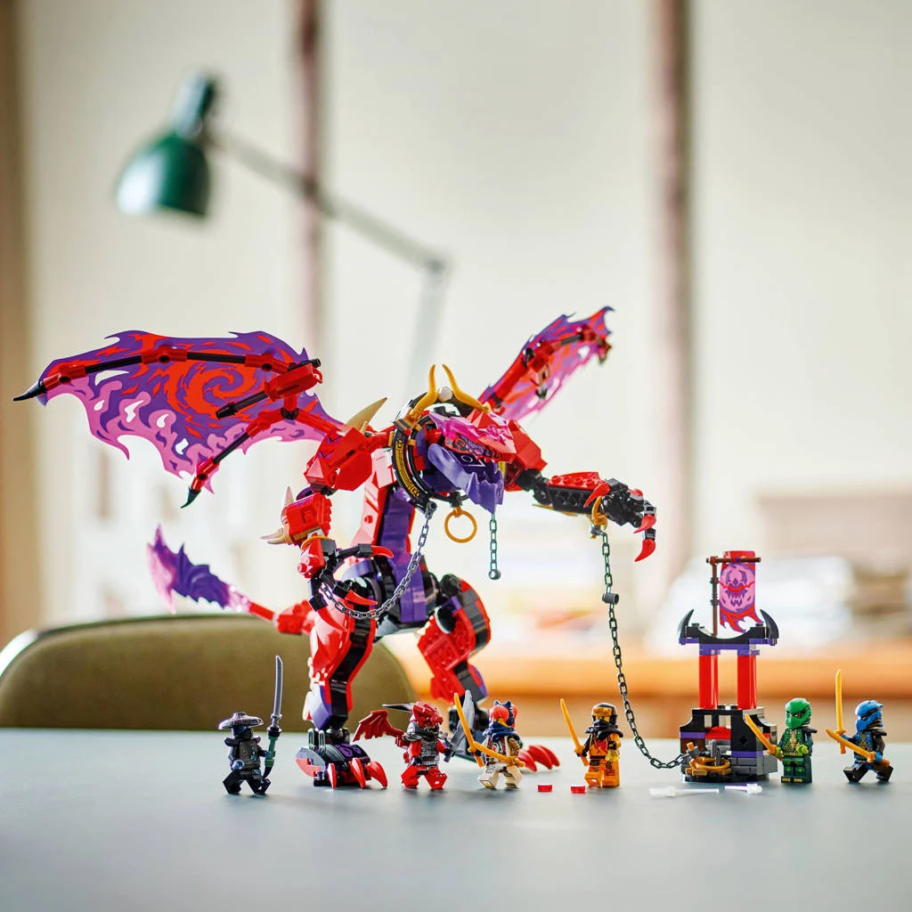 Mooie LEGO set voor leuke speelervaringBliksemtand Draak van Chaos ninjaset 71832