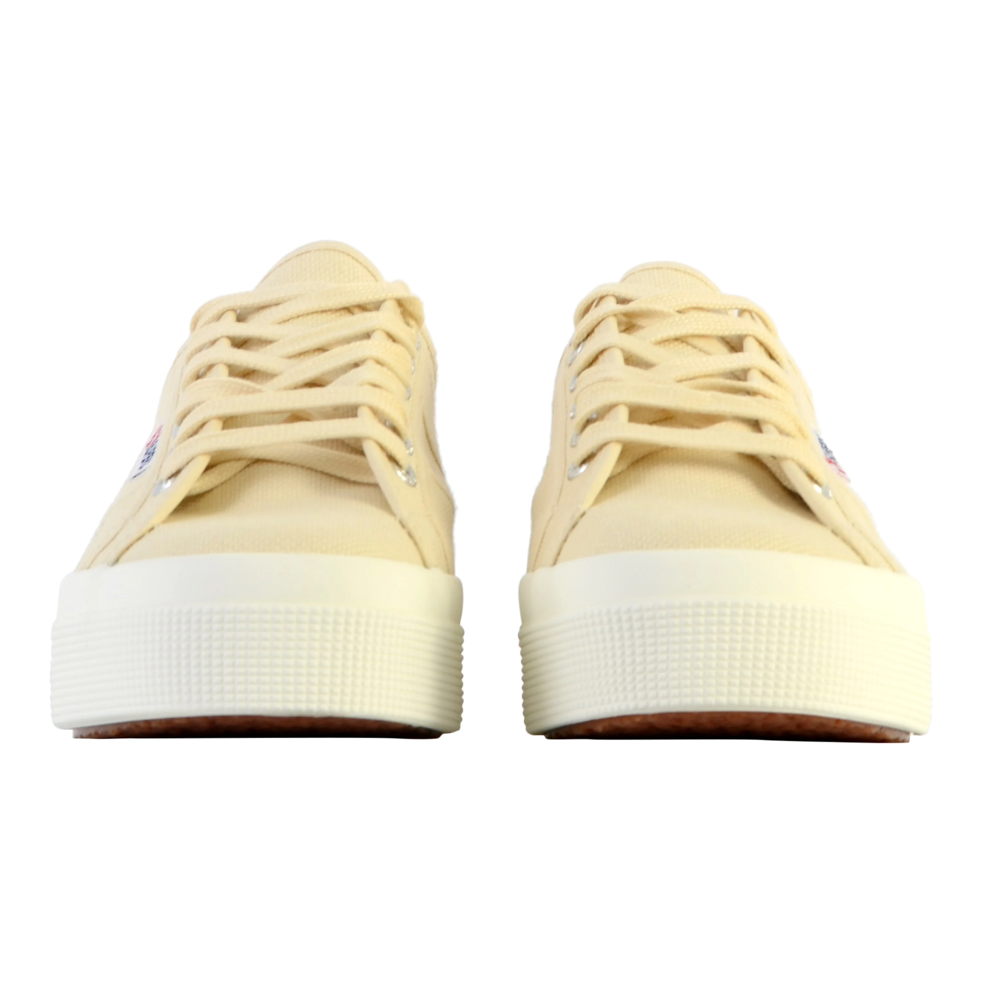 Basket basse à lacets superga platform | Beige