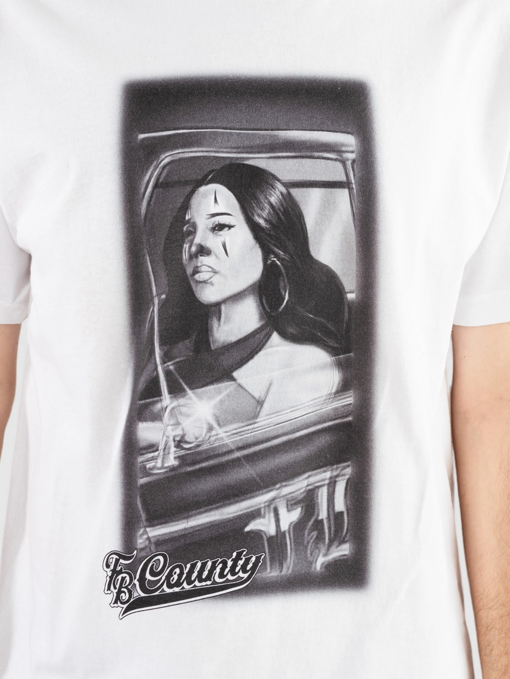 FB County Crusin Hyna Style T-Shirt white