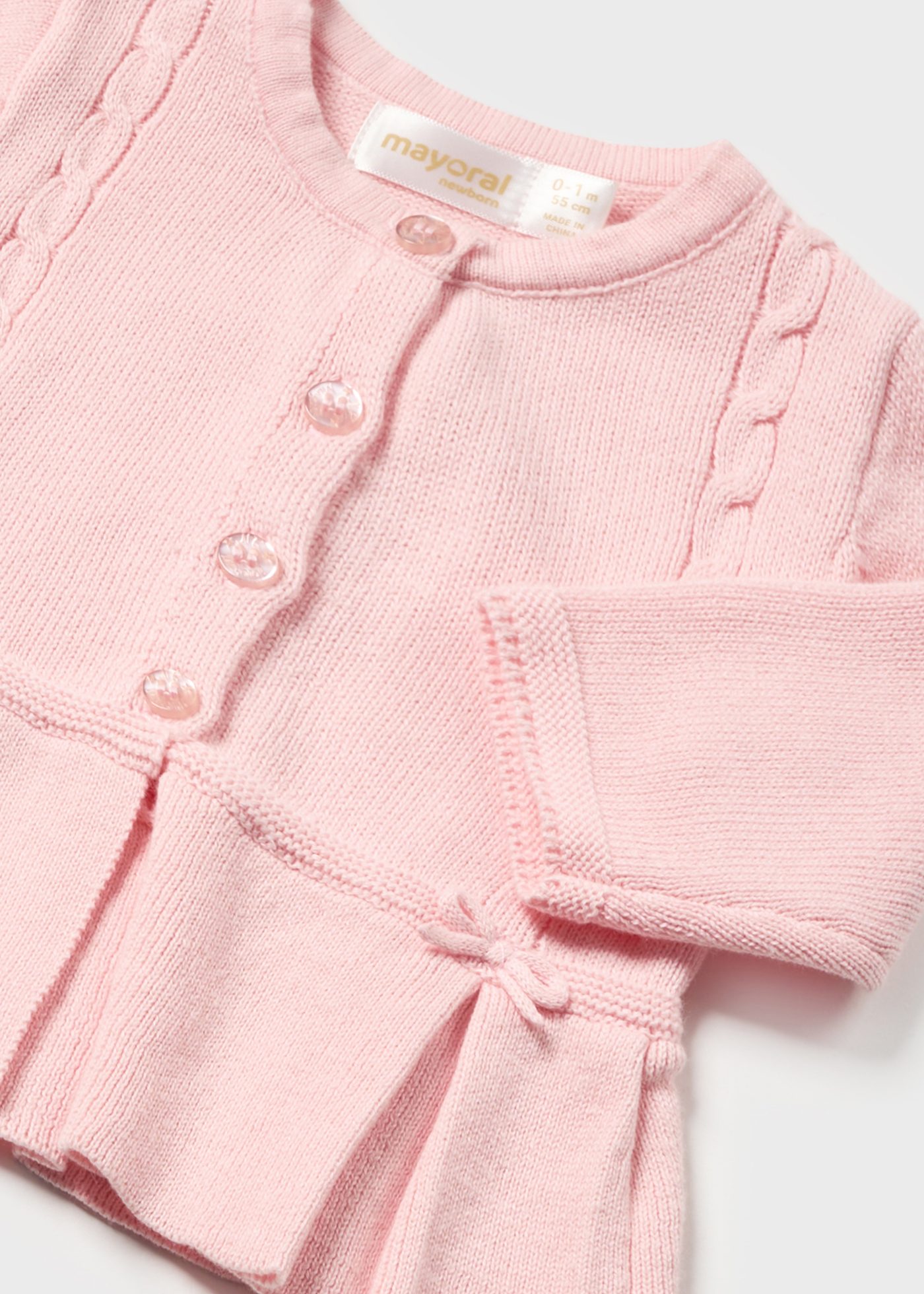 Conjunto de malha de algodão Better Cotton de 3 peças para recém-nascido