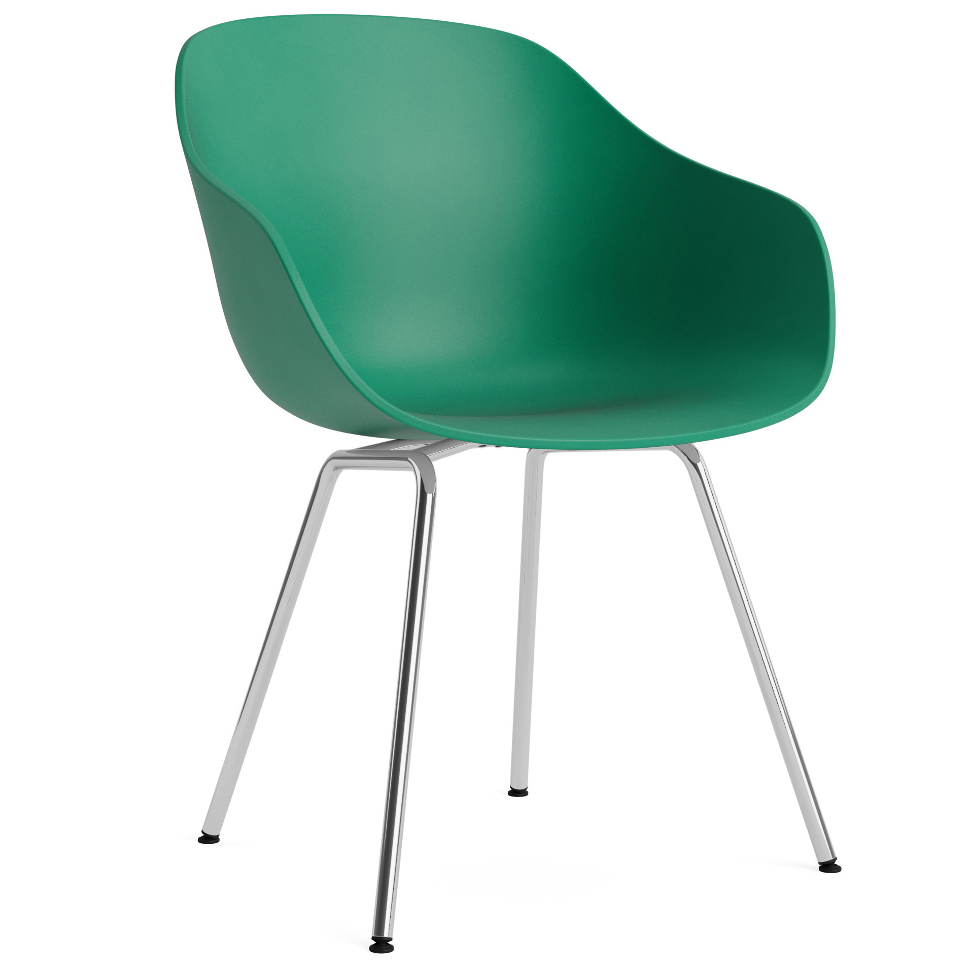 Eetkamerstoel AAC 226 verchroomd onderstel teal green 2.0