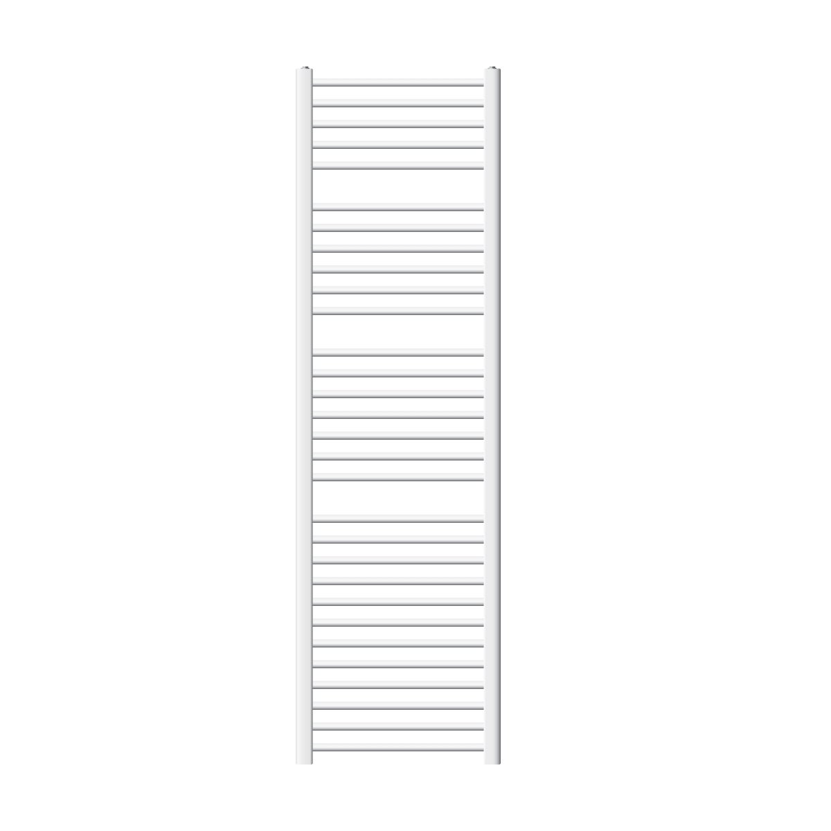 ECD Germany Badkamerradiator - 500 x 1800 mm - Wit - Gebogen met Zijaansluiting - Radiator Handdoekverwarmer Handdoekdroger