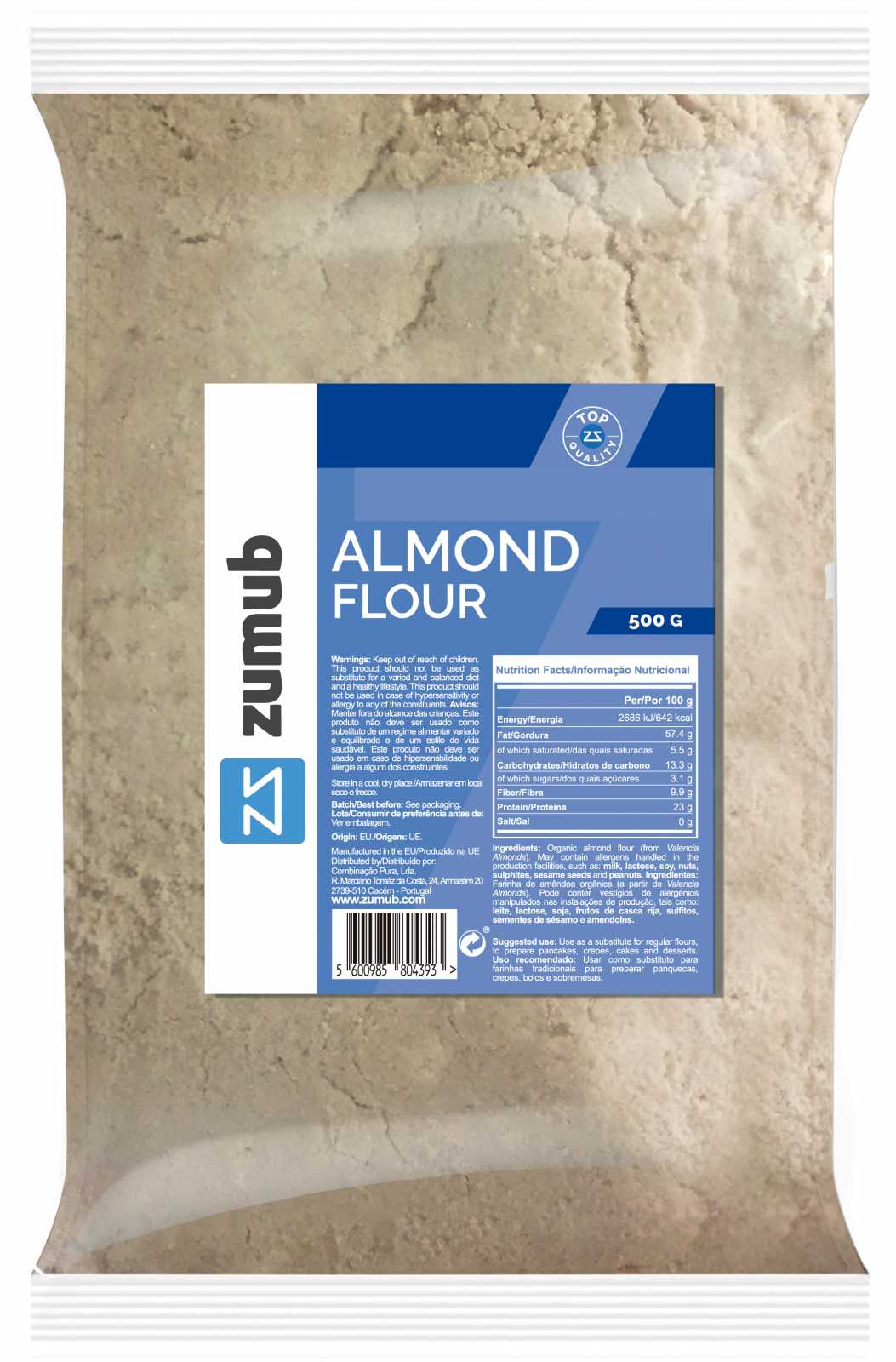 Farinha de amêndoa Zumub 250g