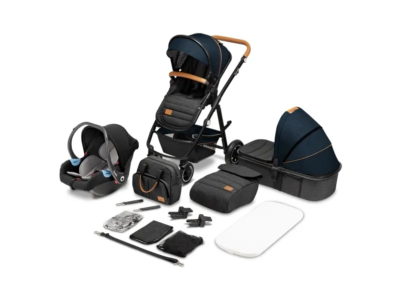 Lionelo Strollers - Amber 3i1 duovogn - 3In1 Blue Navy