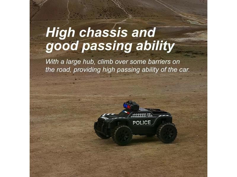 Turbo Racing Micro Monster Truck C82, Police, RTR, 1:76 Vollwertiges RC-Auto im micro Format