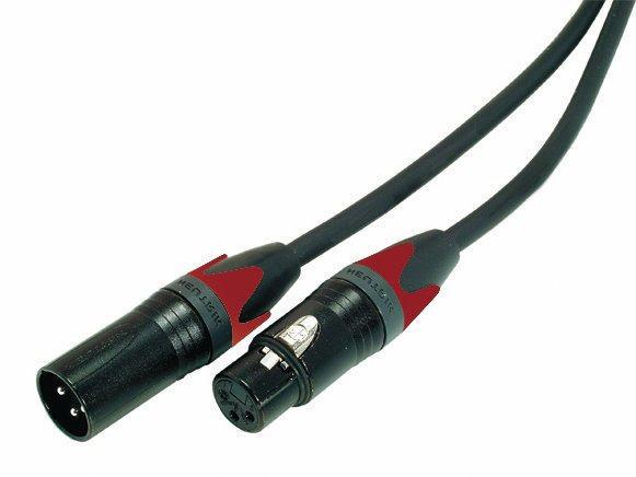Contrik XLR-Kabel XLRm-XLRf 10 m, Schwarz Mikrofon-/Linekabel, XLR 3 Pole, male auf XLR 3 Pole, female
