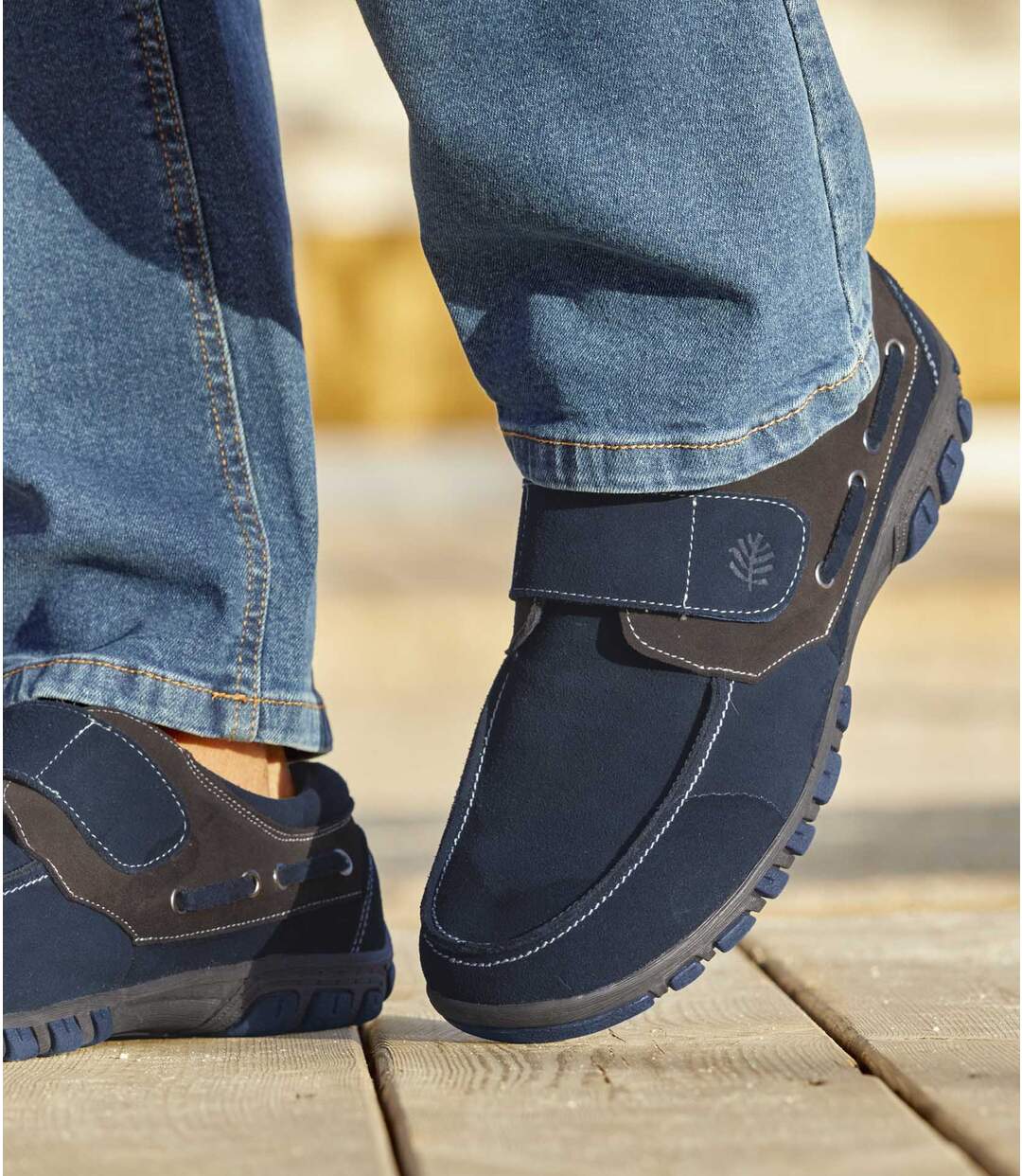 Mocassins Scratchés Style Bateau