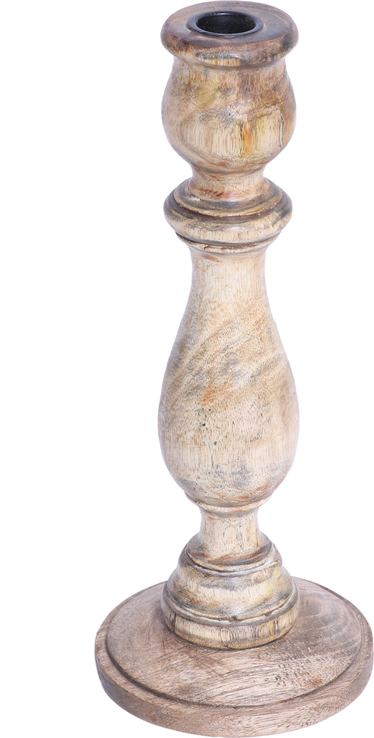 House of Nature kandelaar Delger naturel D 12 H 30 cm