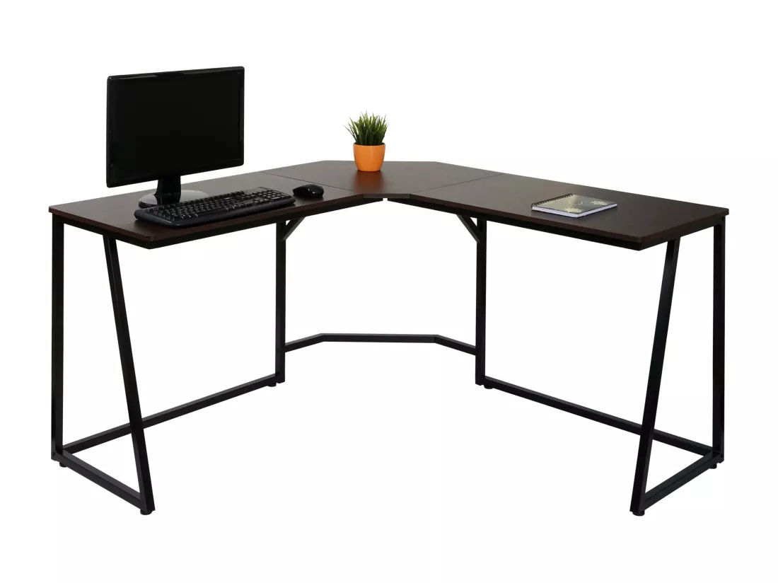 Bureau d'angle MCW-K66, brun foncé