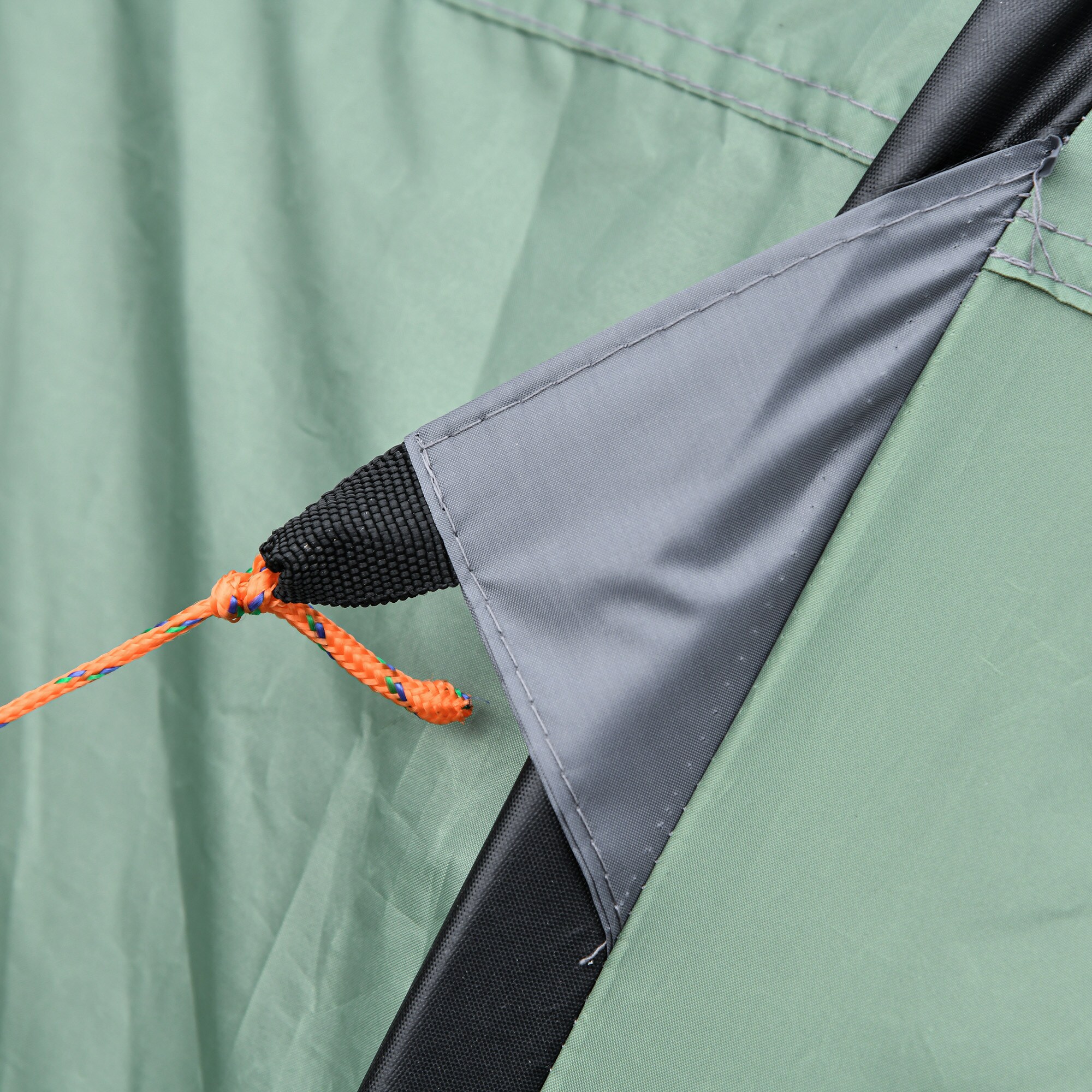 Outsunny Campingzelt für 4-5 Personen dunkelgrün, grau 263,5 x 220 x 123 cm (LxBxH)