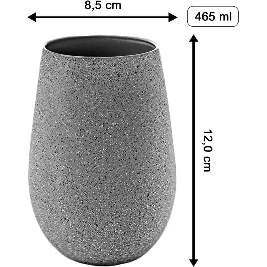 Stölze Lausitz Becher STONES 465 ml 6er Set grau