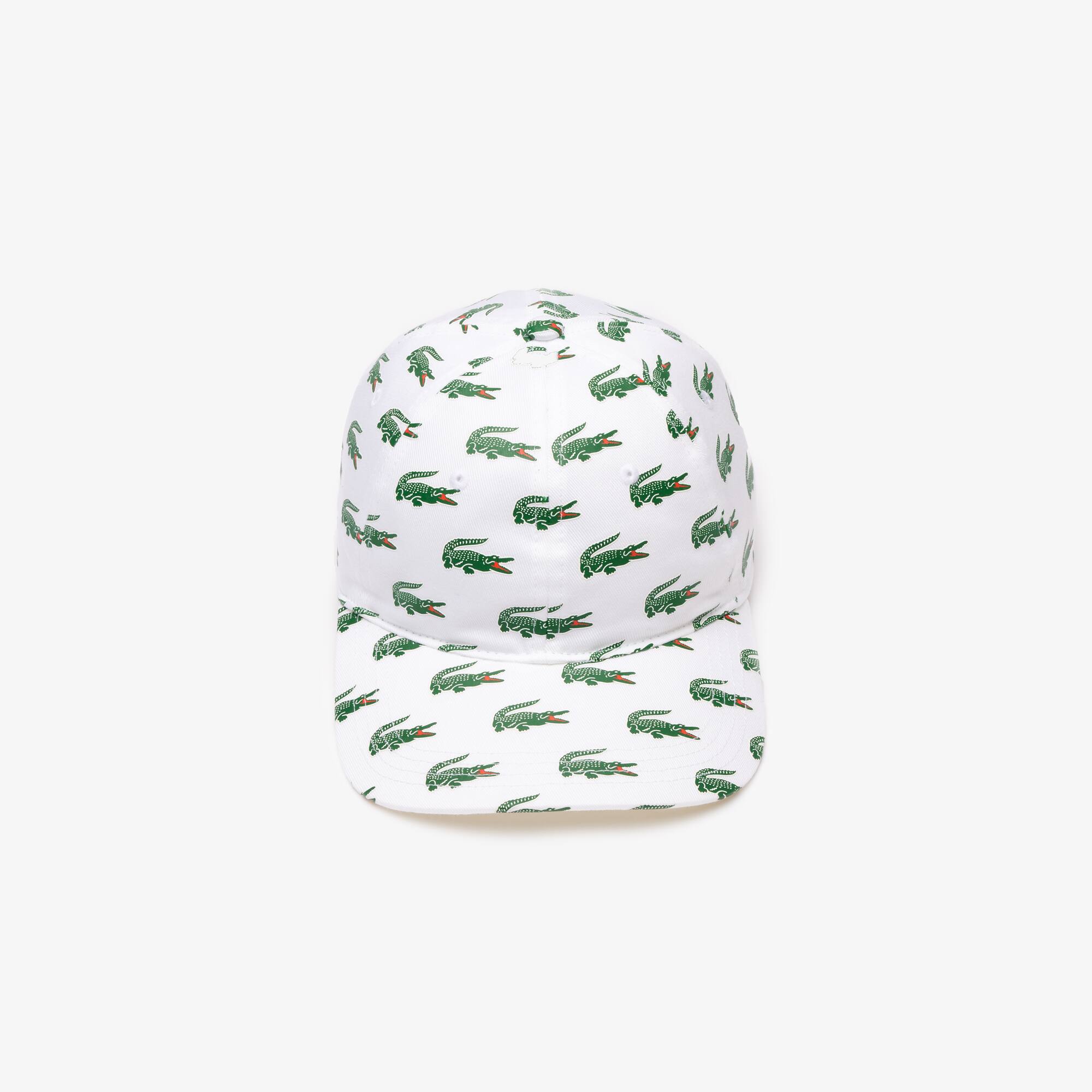 Casquette imprimé crocodile en coton Chapeaux & Casquettes - Blanc - Lacoste - Unisex