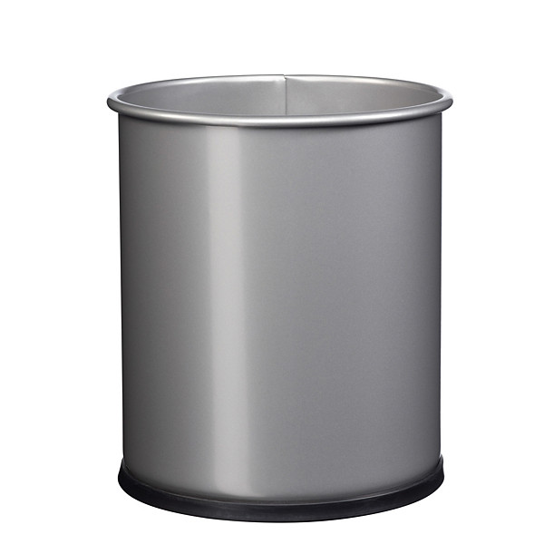 ROSSIGNOL Corbeille a papier papea - 8l - gris metal
