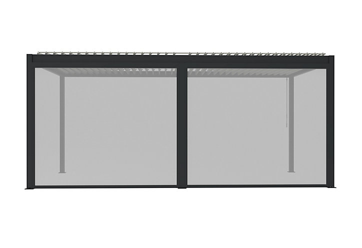Store façade pour pergola Cameo gris sablé l. 2,88m