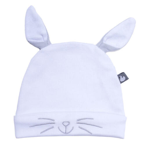 Bonnet naissance doublé pur coton Petit Lapin avec oreilles - BB&CO