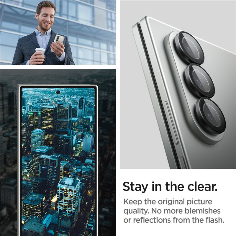 (2er Set) Samsung Galaxy Z Fold7 Glas Tr EZ Fit Optik Pro Kamera Objektiv Protector Panzer Glas Case Friendly mit Rahmen (AGL09581)