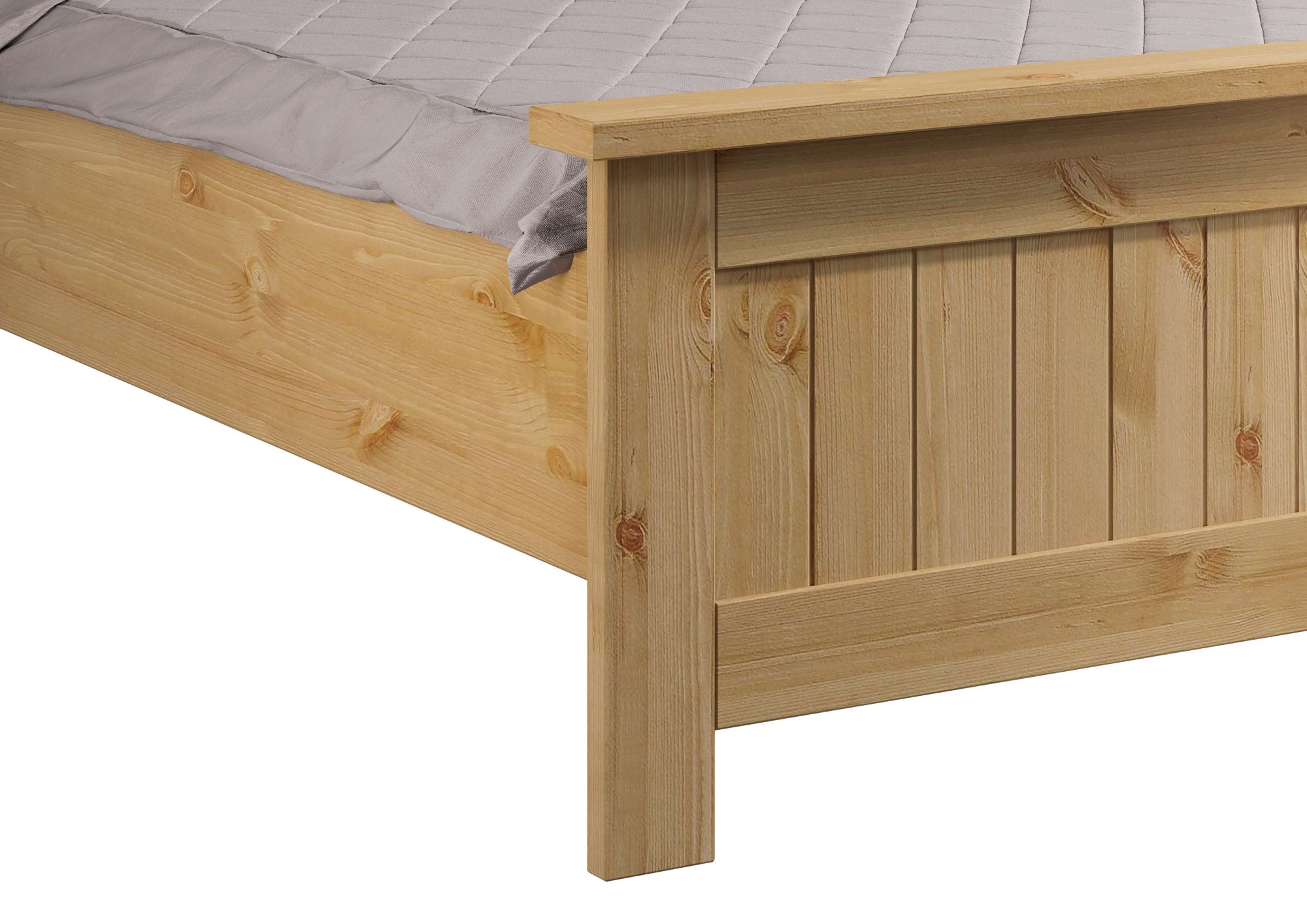 Home affaire Massivholzbett »Juventus, Bett, Massivholzbett, Holzbett, Bettrahmen« Breite/Belastbarkeit 140cm/180 KG,  Breite 90 cm, aus massiver Kiefer, FSC®-zertifiziert