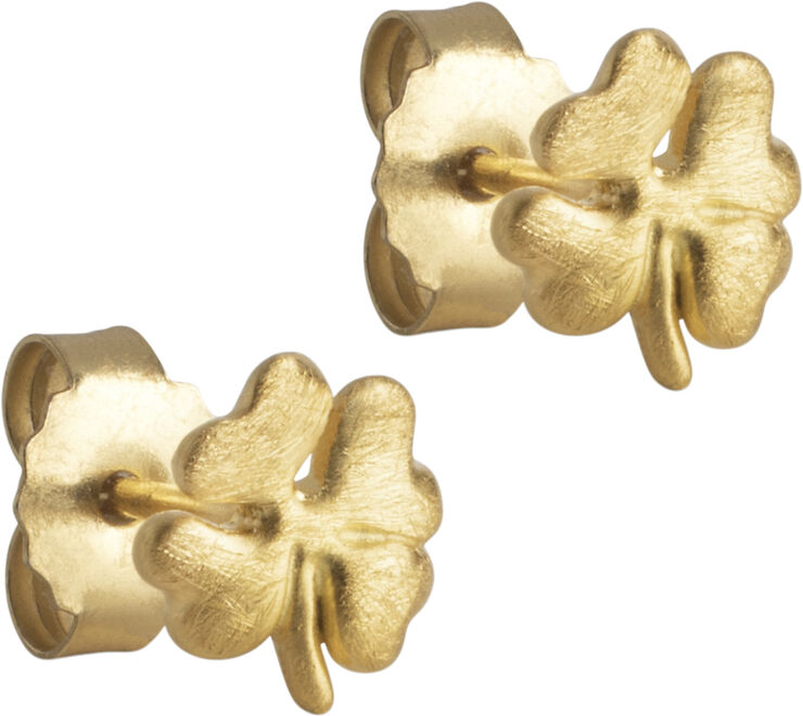 ENAMEL Copenhagen Studs, Organic clover 925s/gp/m