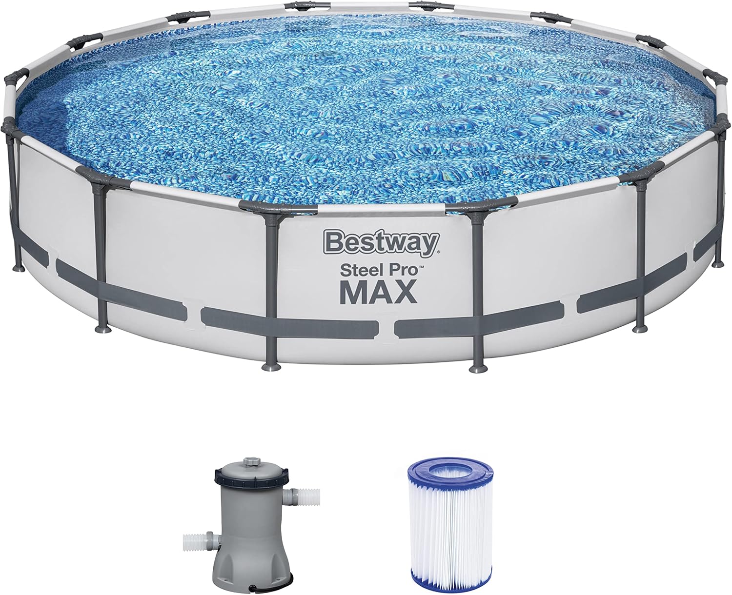Bestway Steel Pro Max™ Frame Pool-Set, rund, mit Filterpumpe 427 x 84 cm