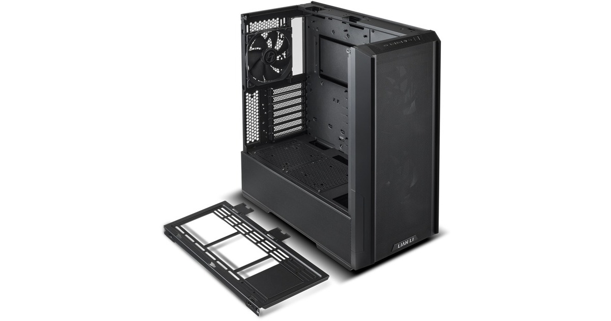 Lian LiLancool 216 RGB midi tower behuizing  (Zwart | 2x USB-A | 1x USB-C | RGB | Tempered Glass)