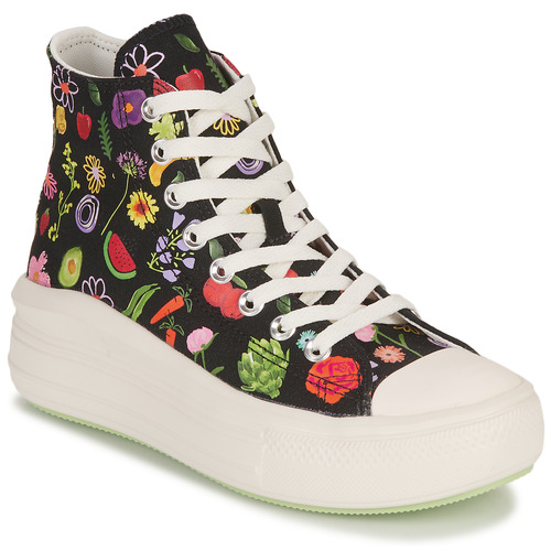 Converse - CHUCK TAYLOR ALL STAR MOVE-FESTIVAL- JUICY GREEN GRAPHIC - Noir / Multicolore