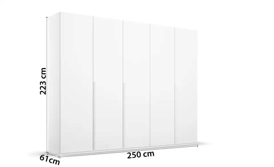 Drehtürenschrank 251 cm