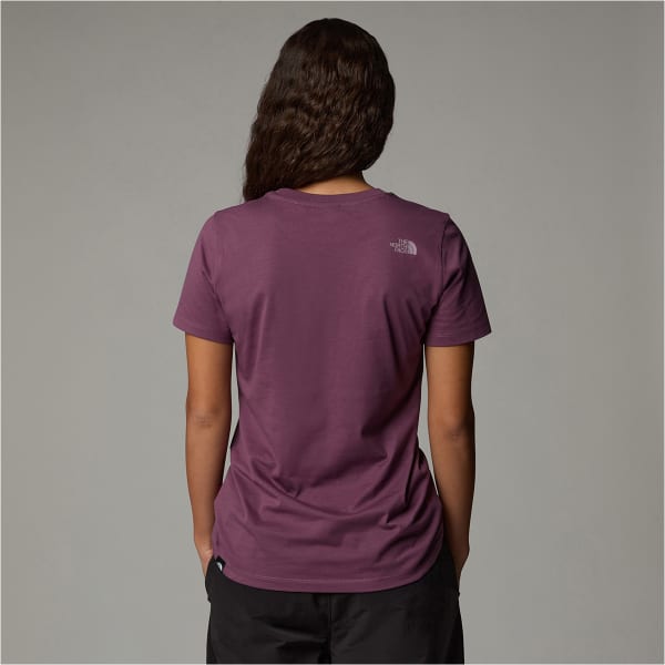 T-shirt THE NORTH FACE W S/S EASY TEE MIDNIGHT MAUVE/PURPLE CHALK