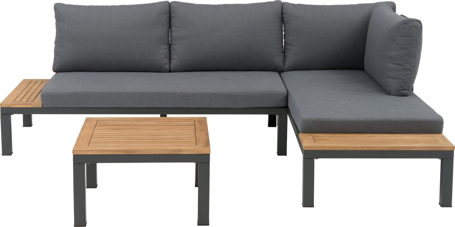 Intratuin 4-zits loungeset Guava antraciet