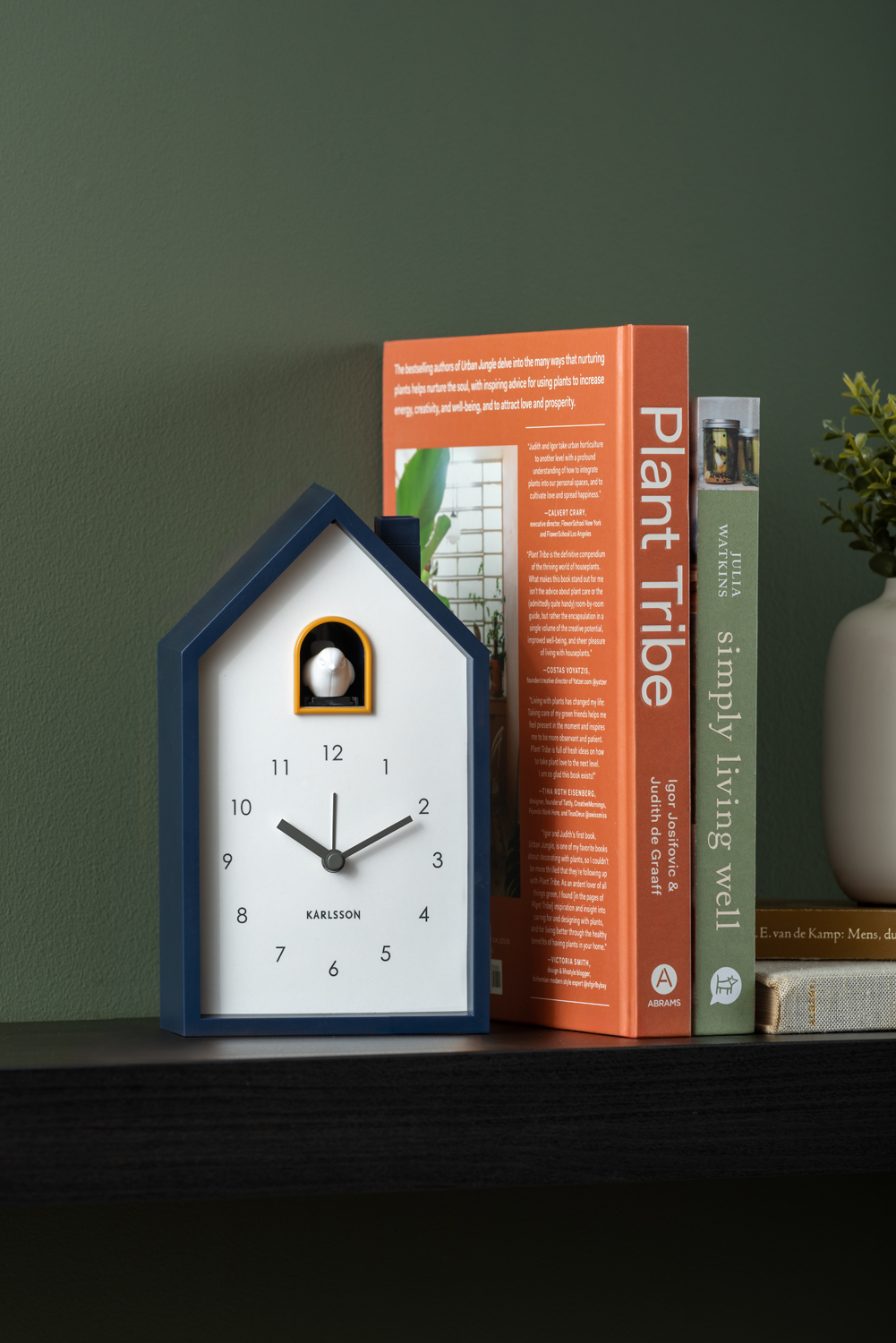 Alarm clock Modern Cuckoo jungle green