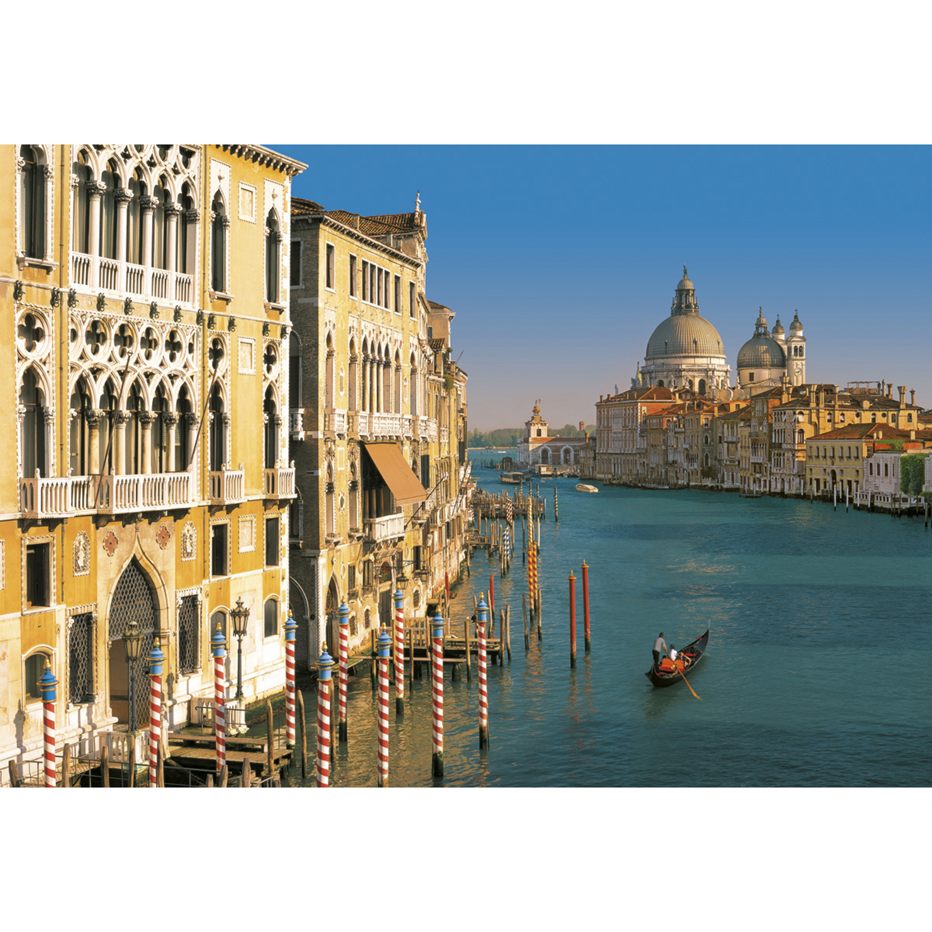 Papier-Fototapete VENEZIA - blau-beige - 368 x 254 cm