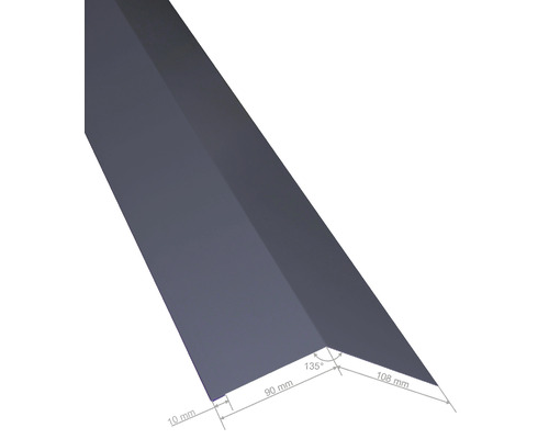 PRECIT Afdekplaat voor Sandwichpaneel Dak Antracietgrijs RAL 7016 2000 x 90 x 108 mm