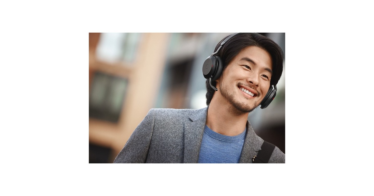 JabraEvolve2 75 on-ear headset  (Zwart, Link380c, Microsoft Teams)