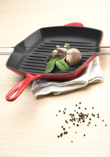 Le Creuset Skillet Vierkante Grillpan 26 cm Kersenrood
