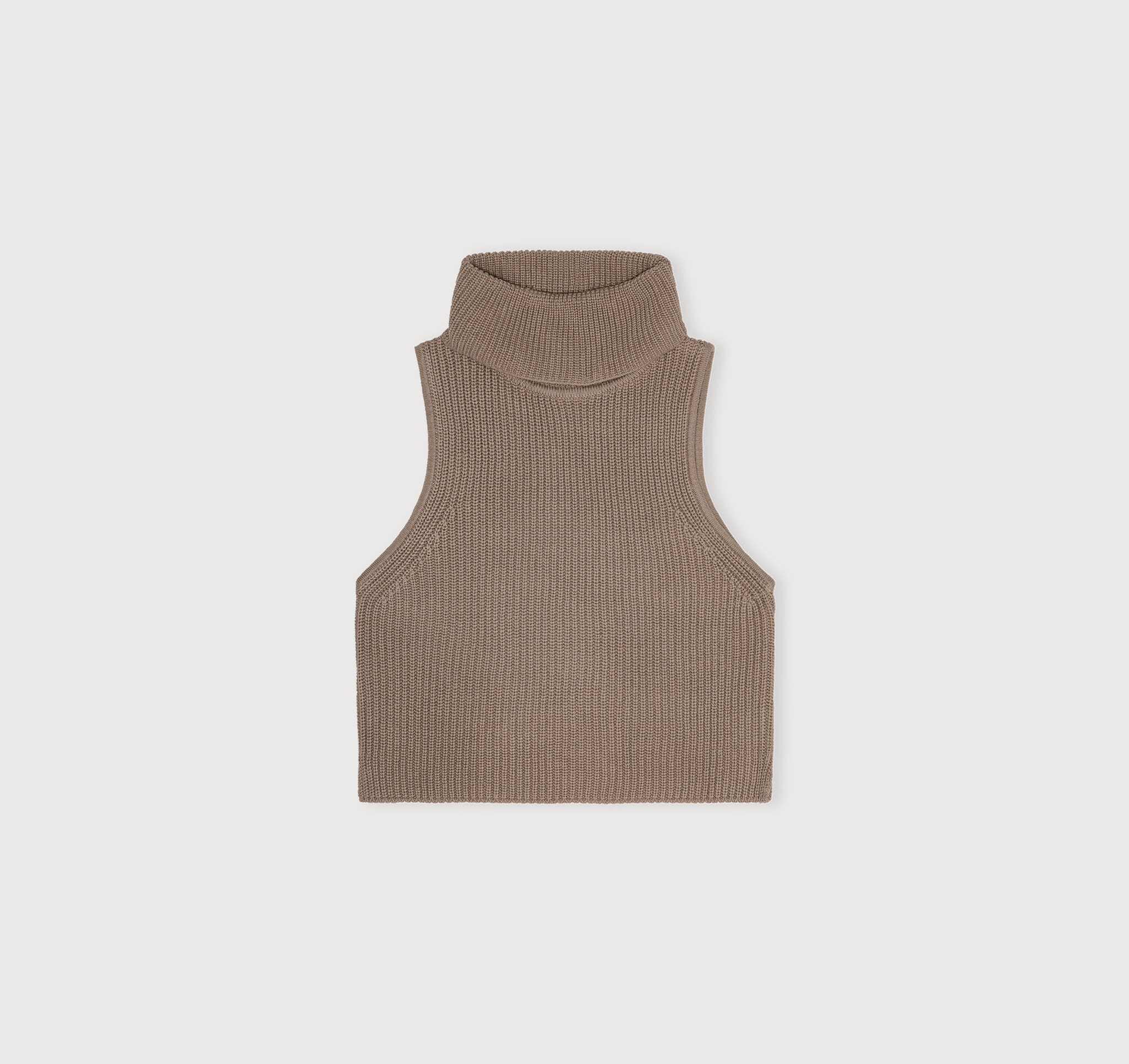 ORGANIC COTTON<br>True Knit Sleeveless Turtleneck