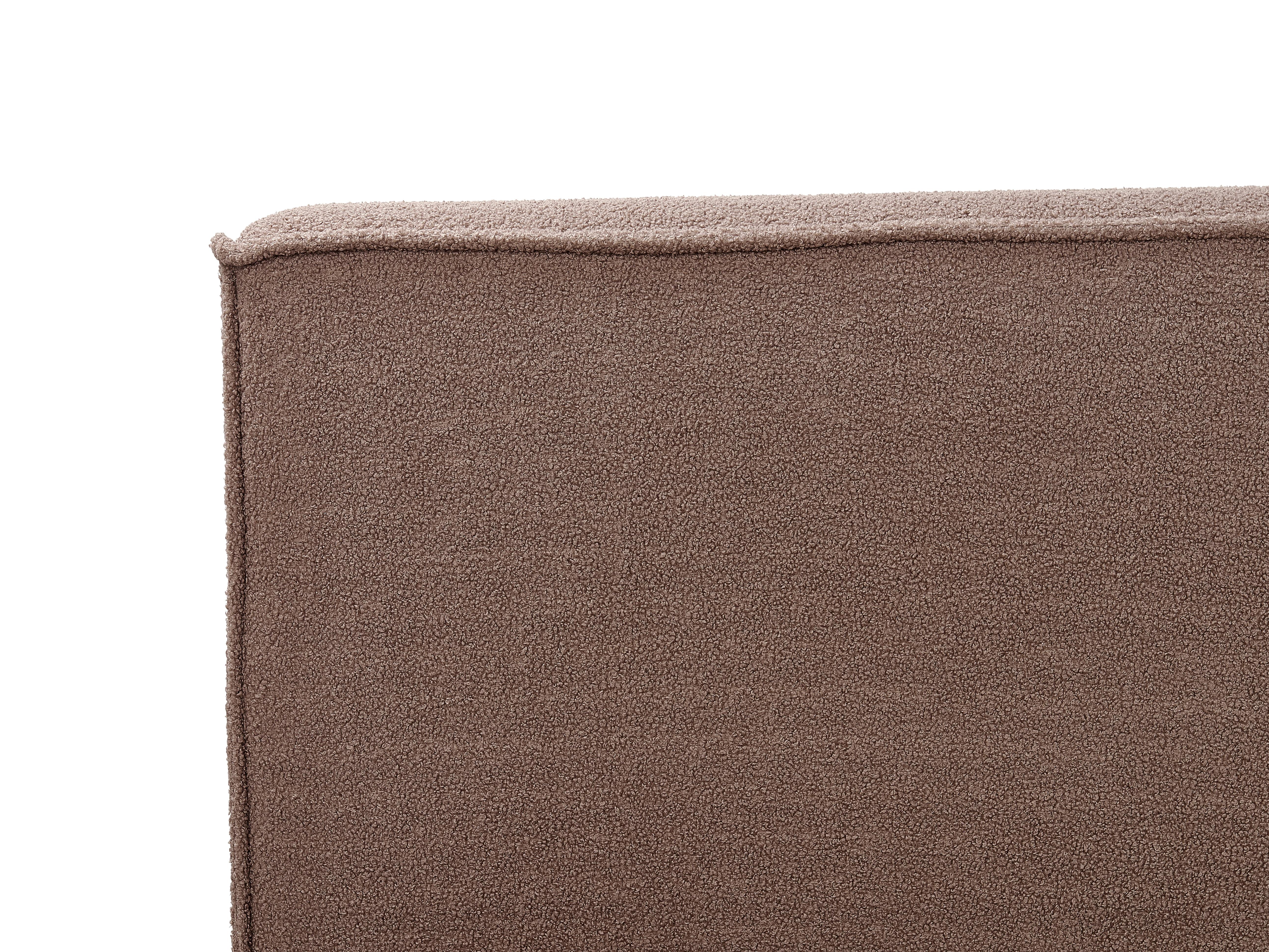 Bed Bouclé LINARDS 160 x 200 cm Bruin