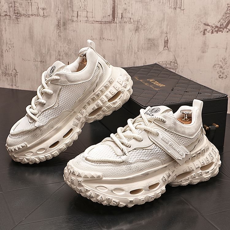 Mr Ozera - Platform Panel Mesh Sneakers