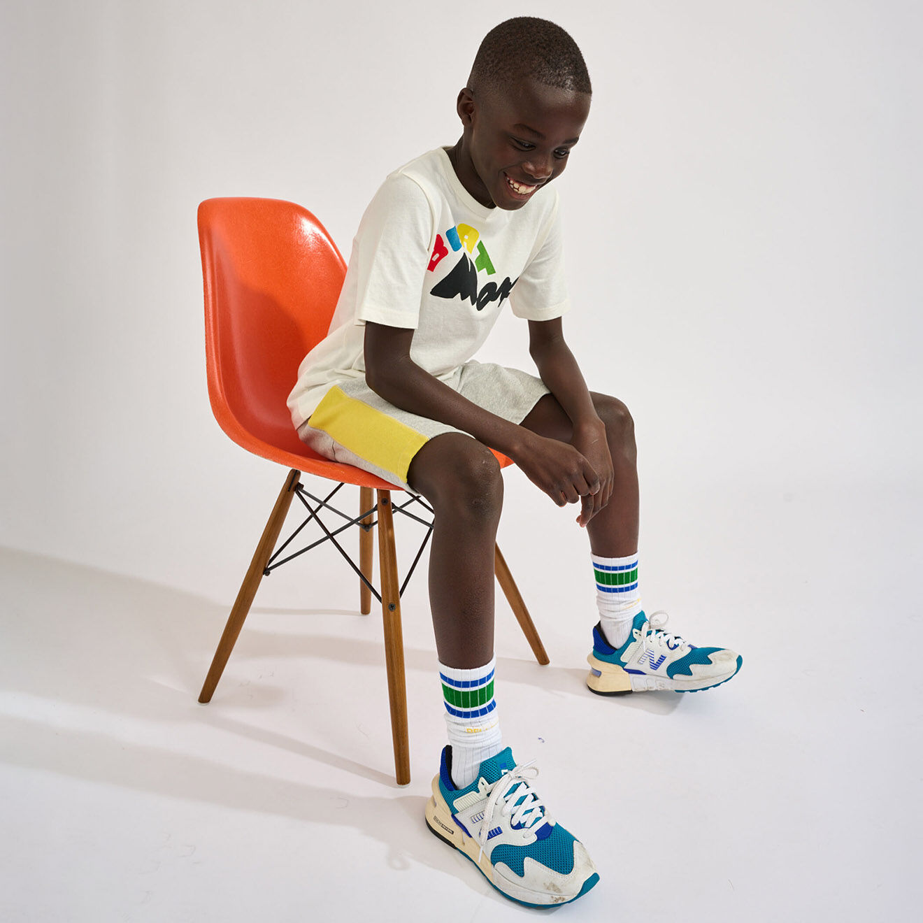 Bellerose T-Shirt Kenny imprimé blanc