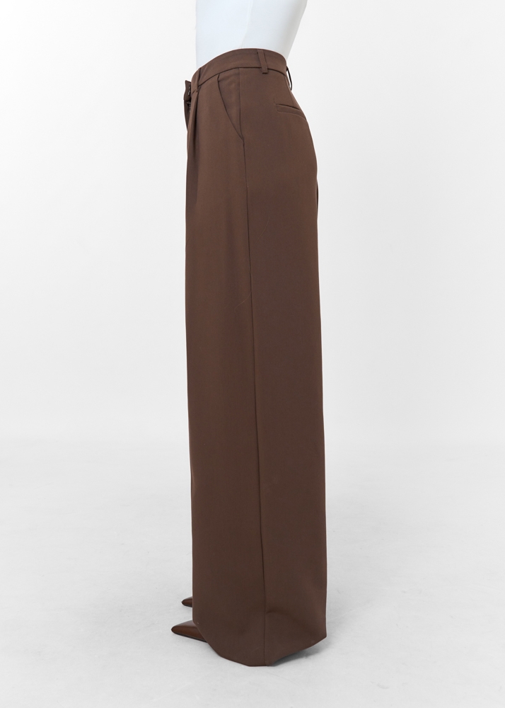 Tess pantalon choco bruin