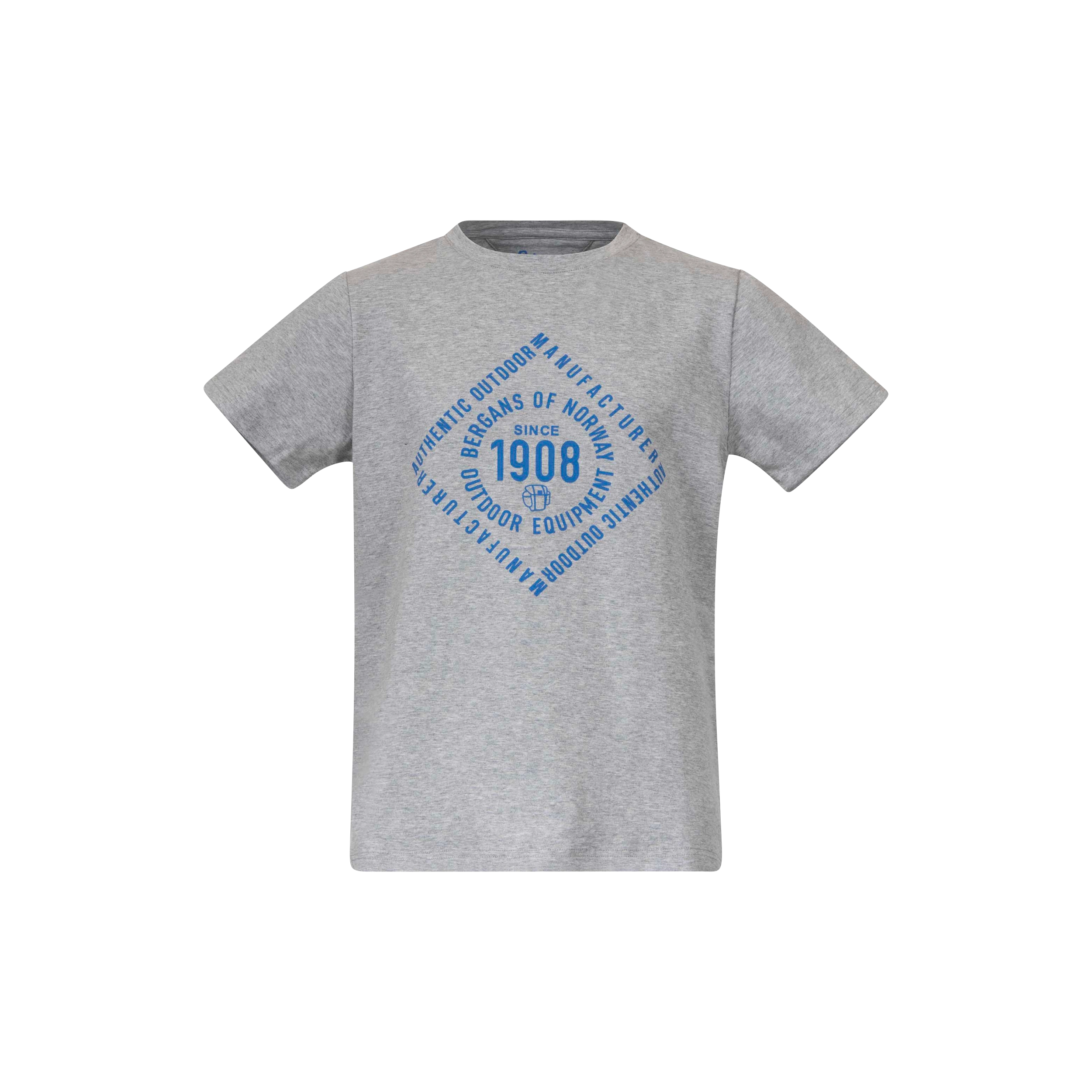 Bergans 1908 Youth Tee Grey Melange