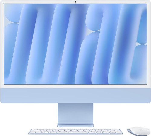 Apple iMac 24 inch M4 (10 core CPU/10 core GPU) 16GB/256GB Blauw AZERTY