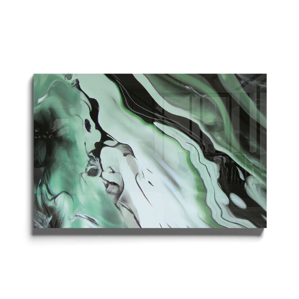 Walljar acrylglas schilderij - Groovy waves Acrylglas schilderij - 50 x 70 cm
