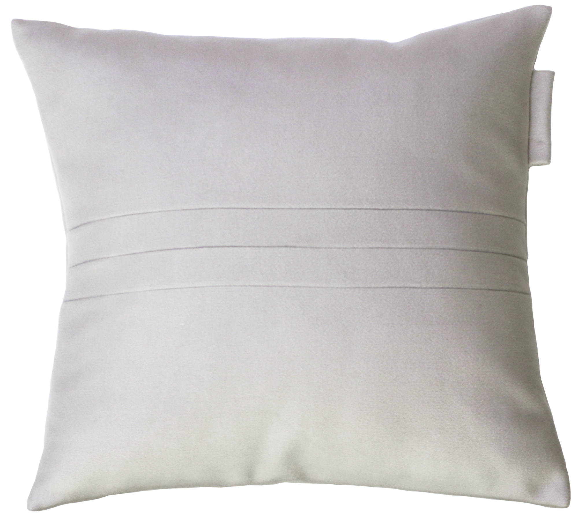 kussen 3 streep label zand 48x48cm
