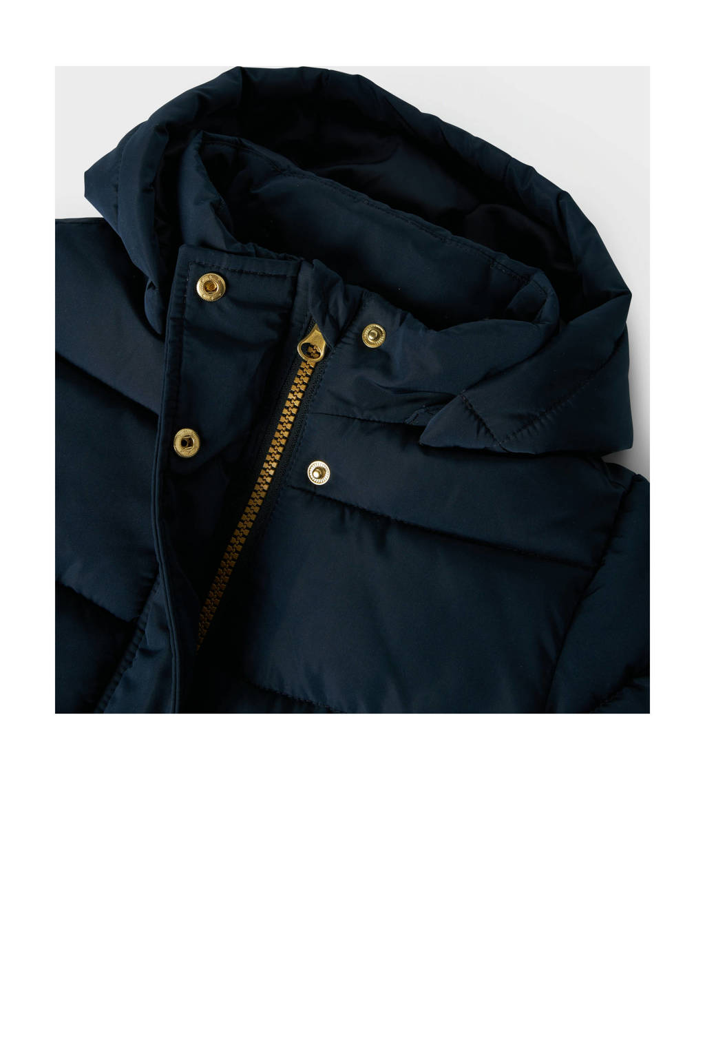 NAME IT gewatteerde winterjas NMFMEMO donkerblauw
