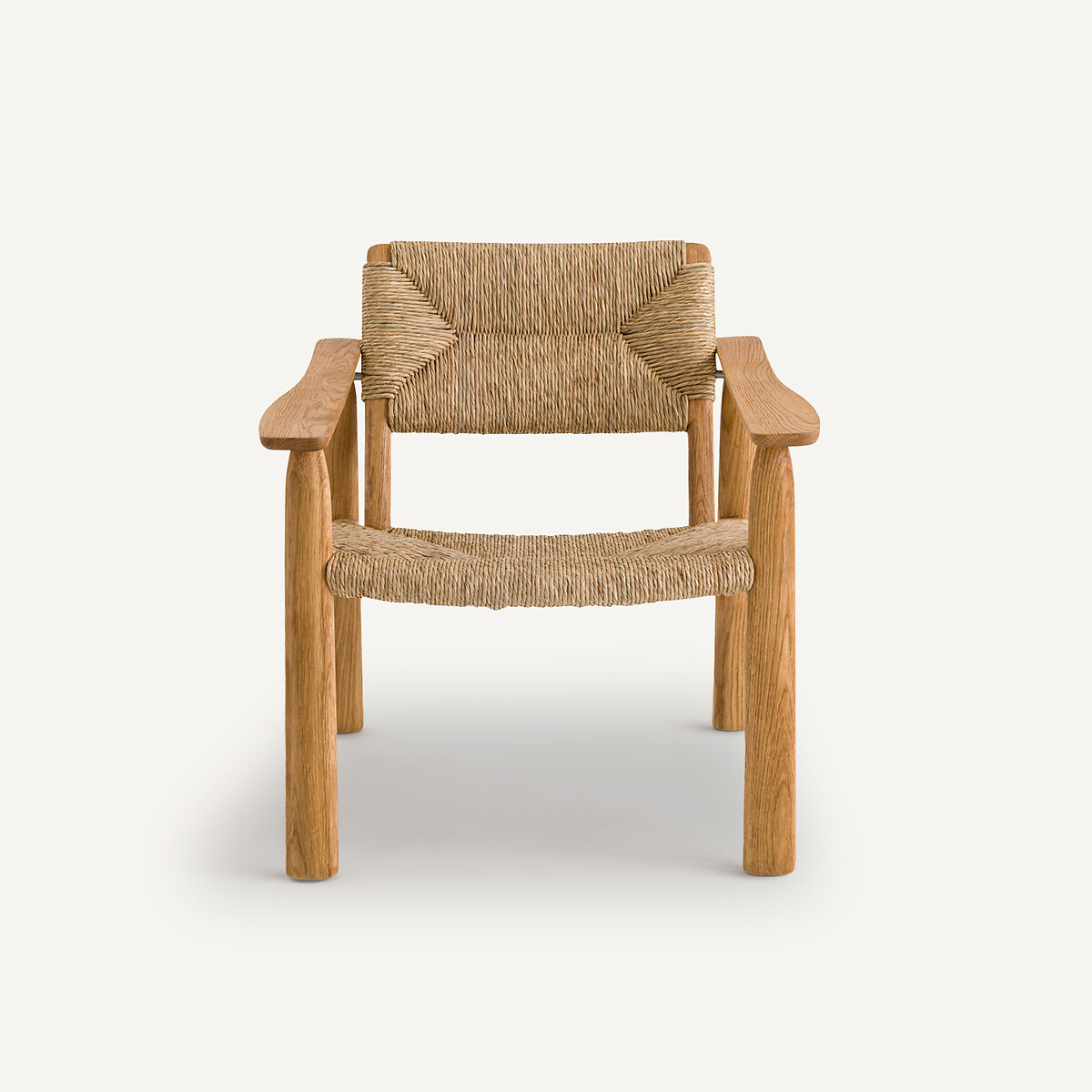 AM.PM<br>Poltrona em carvalho e palha, design Abondance E.Gallina