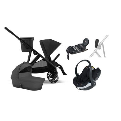 Cybex GAZELLE S Duovogn inkl. BeSafe iZi Go Modular X2 & Base, Moon Black/Black