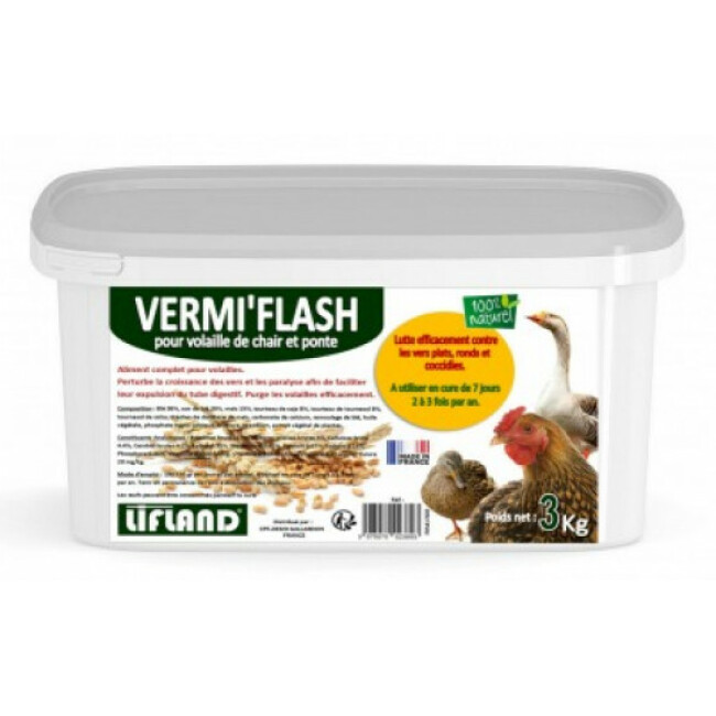 Vermifuge aux plantes pour volailles Vermi'Flash