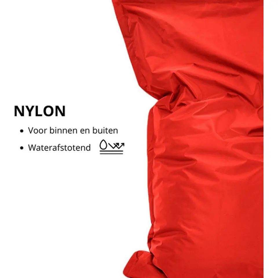 Bobbel Home Ruime zitzak Kussen Nylon 100x150 cm