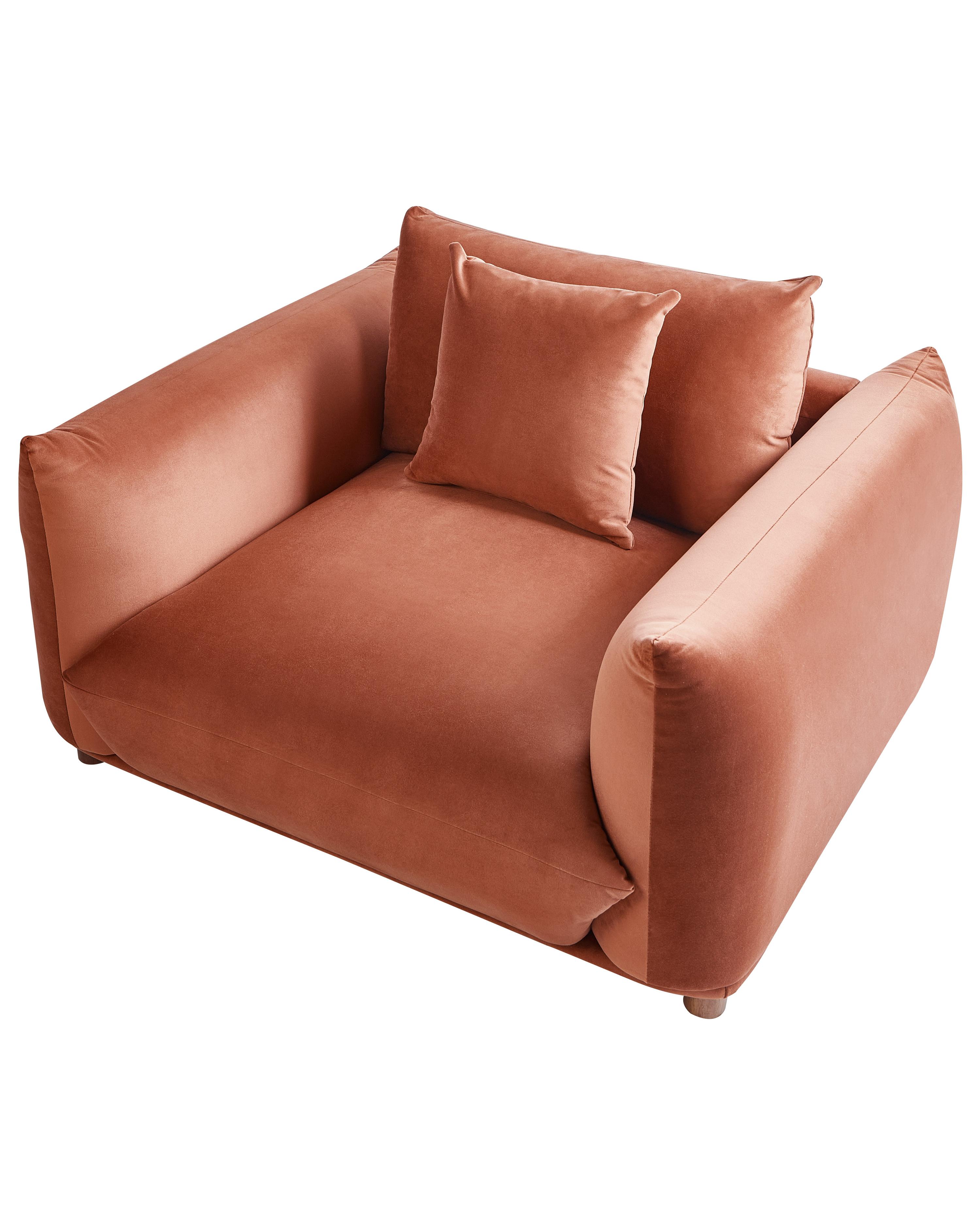 Fauteuil LUVOS Fluweel Goudbruin